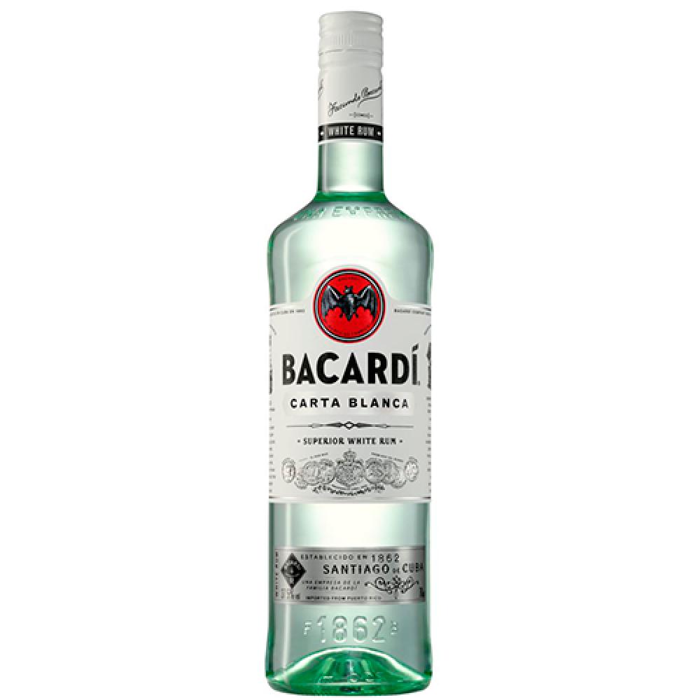 Купить ром Bacardi Carta Blanca (Бакарди Карта Бланка) 0.7л в Новосибирске  с доставкой ночью на дом по лучшей цене