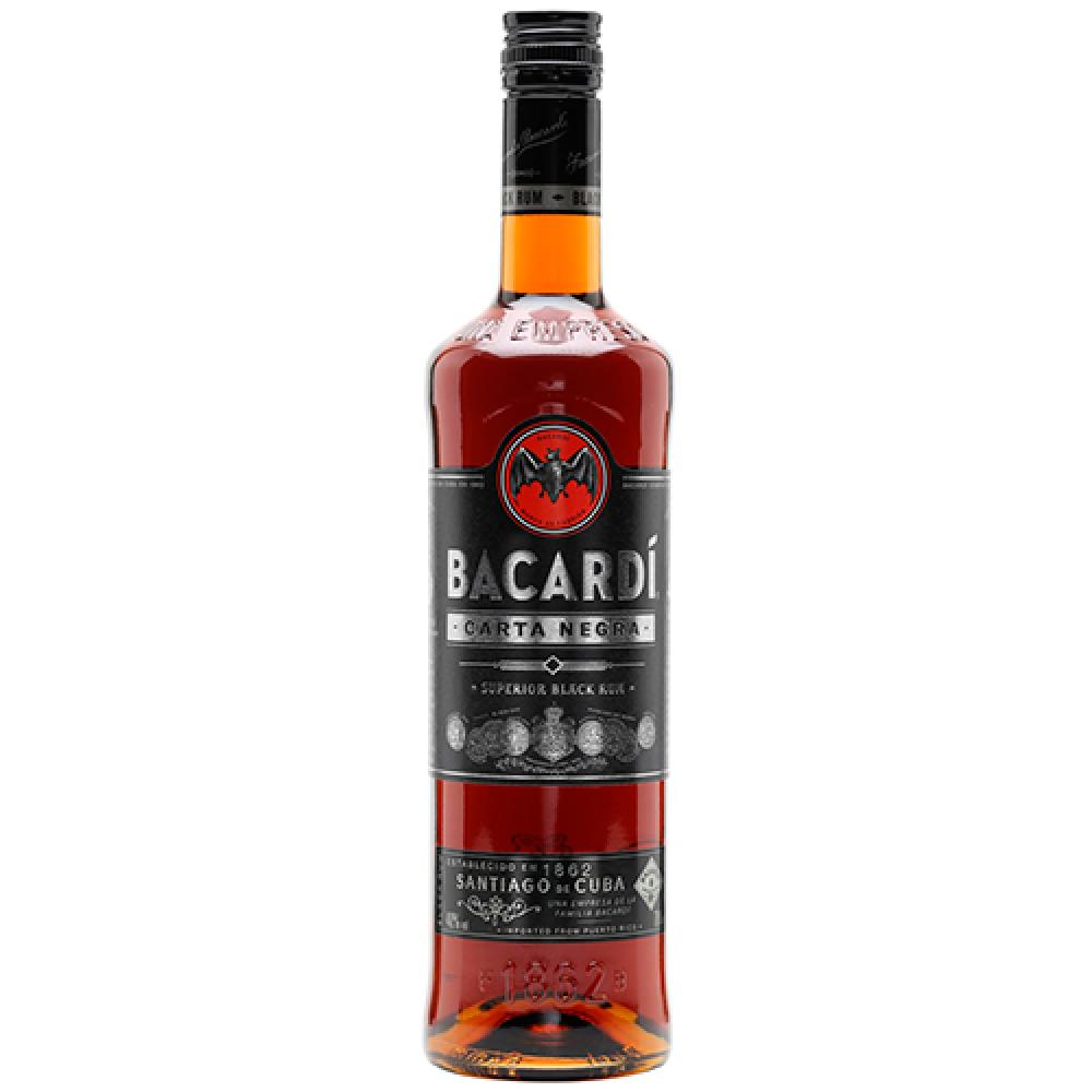 Купить с доставкой ром Bacardi Carta Negra (Бакарди Карта Негра) 0.7л в  Новосибирске ночью на дом